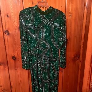 Judith Ann Creations 100% Silk Sequin Dress
